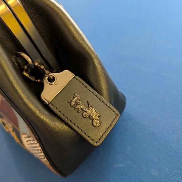 Coach Kisslock closure, frame, handbag, patchwork - Picture 7 of 9